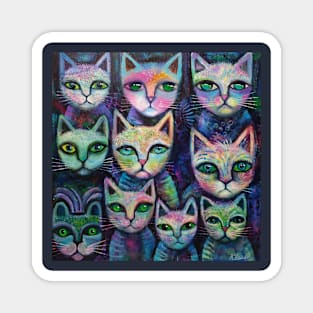 10 Alley cats Magnet