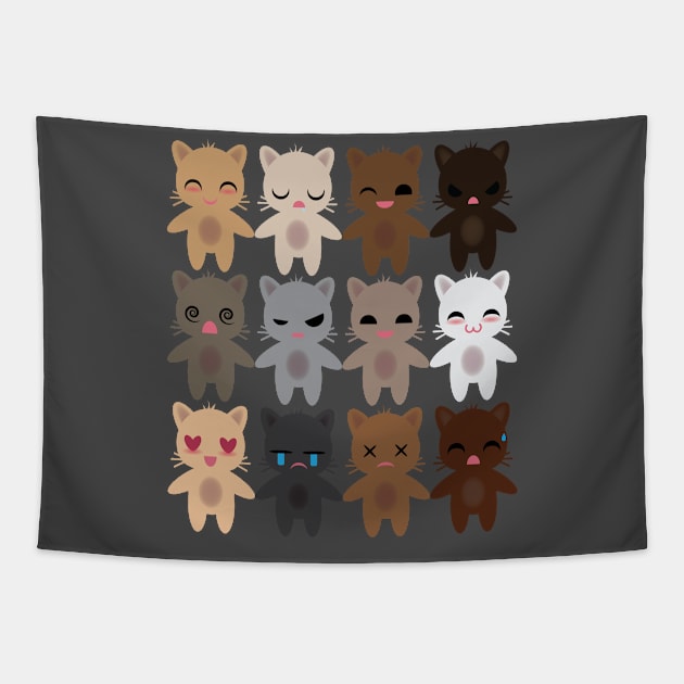 Kitten Tapestry by Esbeherel