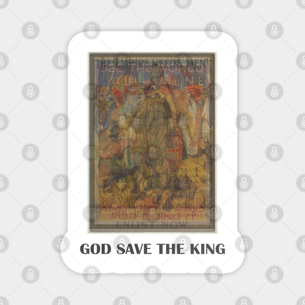 God Save The King Magnet by felpogarrido