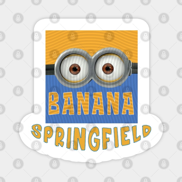 DESPICABLE MINION AMERICA SPRINGFIELD Magnet by LuckYA