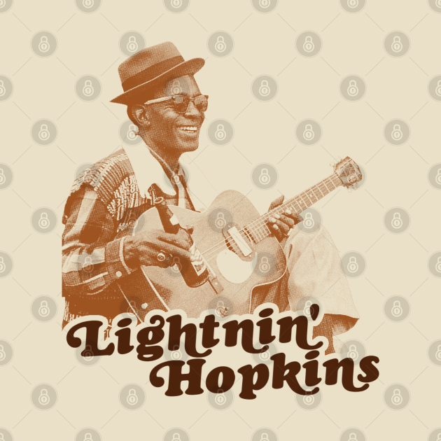 Discover Retro Lightnin Hopkins Sepia Tribute - Lightnin Hopkins - T-Shirt