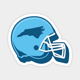 North Carolina Outline Football Helmet Magnet