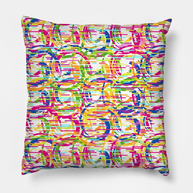 Abstract Patterns Face Mask 2 Pillow by Sahl King