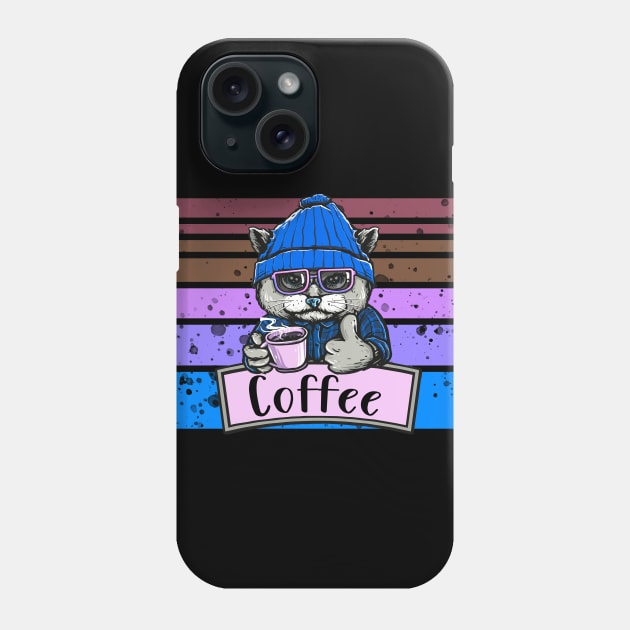 Coffee Cat Phone Case by Imutobi