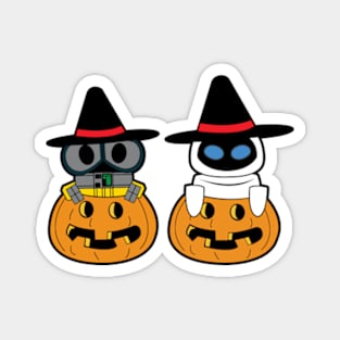 wall e and eve halloween Magnet