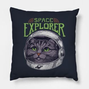 Dreamy Astronaut Cat2 Pillow