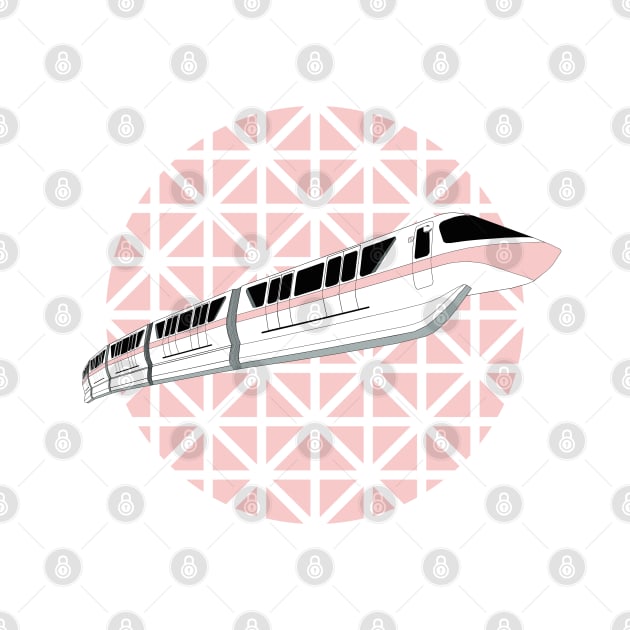 Millennial Pink Epcot Monorail by FandomTrading