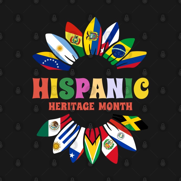 Hispanic Haeritage Month - Sun Flower Country Flags by CoinDesk Podcast