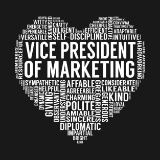 Vice President Of Marketing Heart T-Shirt