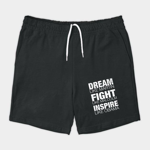Dream Like Martin, Fight Like Malcolm, Inspire Like Obama, Black History, African American by UrbanLifeApparel