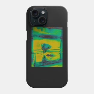 Abstract Glitch Green "Screen" Phone Case