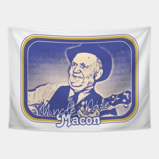 Uncle Dave Macon / Retro Style Country Fan Design Tapestry