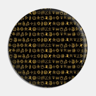 Ancient south american cave painting and petroglyphs pattern art Pin