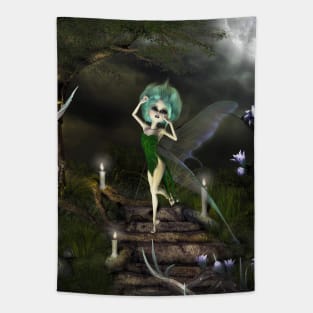 Sweet little dark fairy Tapestry