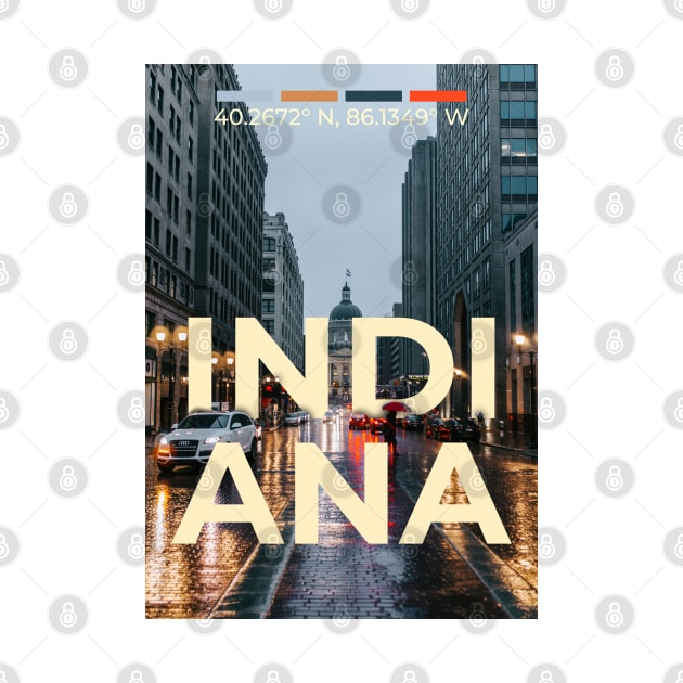 Indiana Travel Poster by mardavemardave