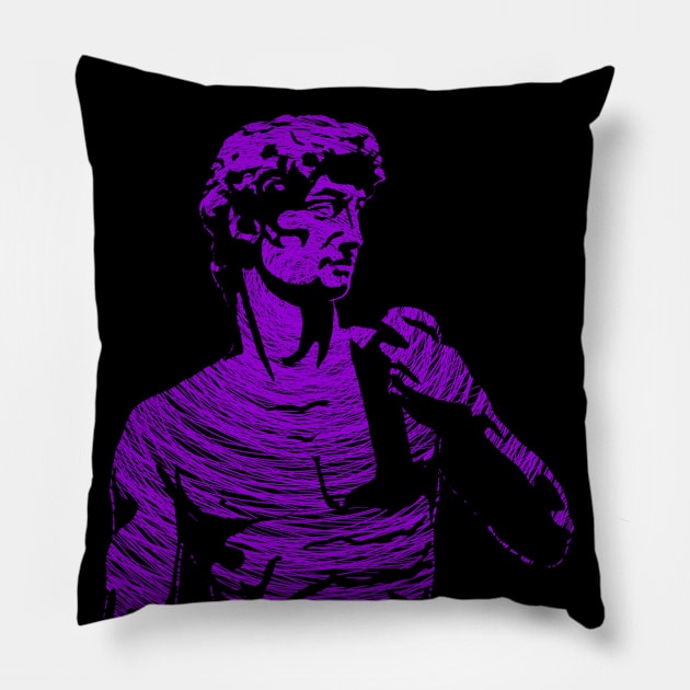 David of Michelangelo Pillow by ArtFork