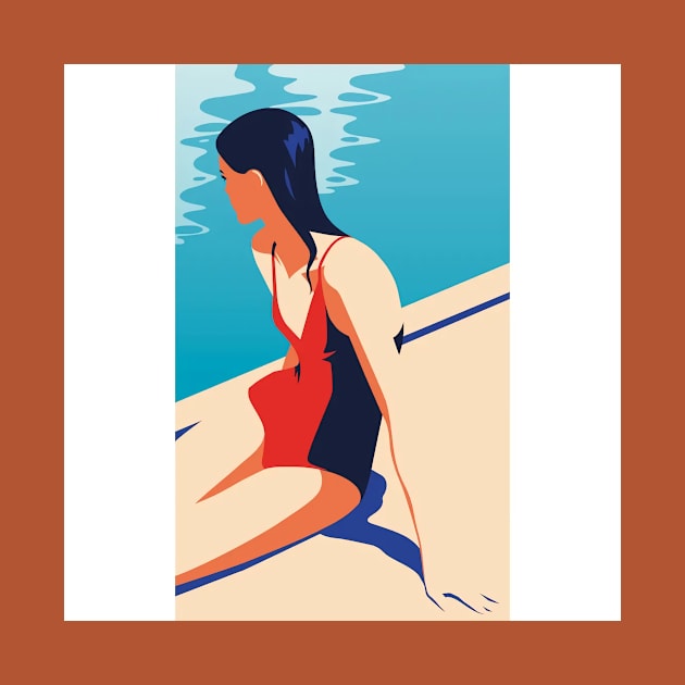 Swimming Time by Bahar's Illustrations