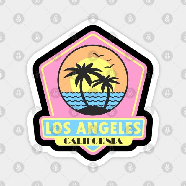 LOS ANGELES VIBES Magnet by BVHstudio