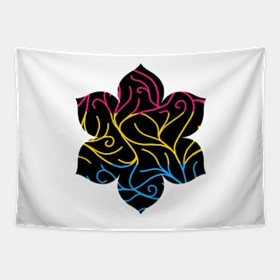 Black Velvet, Pansexual Flag Vines Tapestry