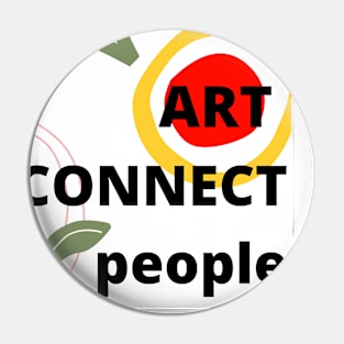 Art connect people III Pin