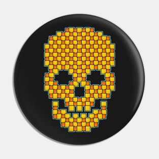 Tiled Skull Pin