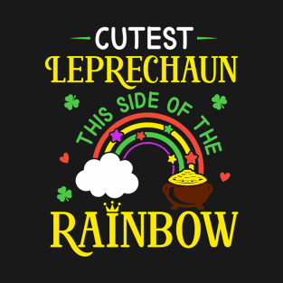 Cutest Leprechaun Rainbow Funny St Patrick's Day Shamrock T-Shirt