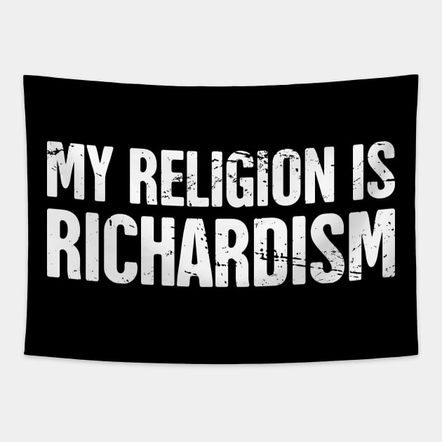 Funny Richard Name Design Tapestry by MeatMan