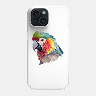 Polygonal parrot Phone Case