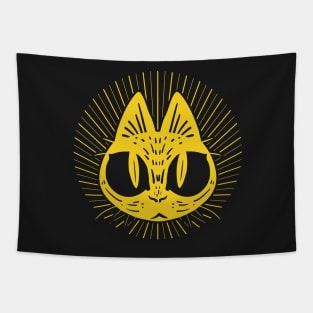 Golden Cat Tapestry