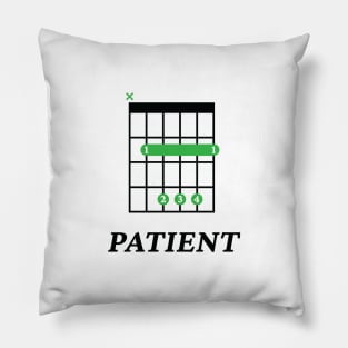 B Patient B Guitar Chord Tab Light Theme Pillow