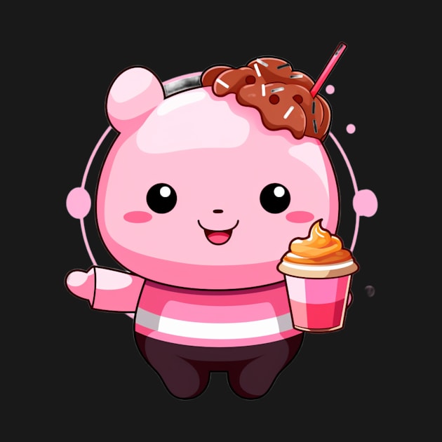 kawaii Ice cream  T-Shirt cute Candy food gilrl by nonagobich