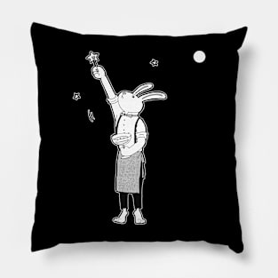 Rabbit Bartender Pillow