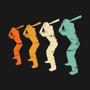 Retro Baseball Vintage Softball Player Gift T-Shirt