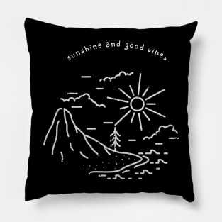 Sunshine and Good Vibes Pillow