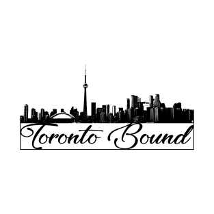 Toronto Skyline - Black T-Shirt