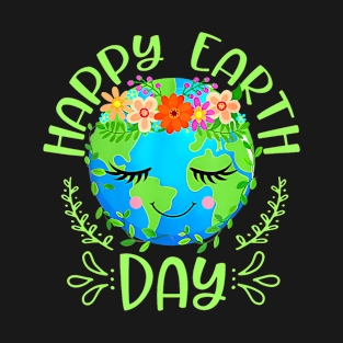 Happy Earth Day Shirt Cute Earth Day 2024 Men Women Kids T-Shirt