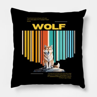 Colorfull Wolf Pillow