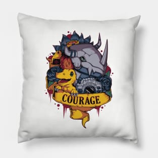 Digimon of Courage Agumon - WarGreymon Tattoo Pillow