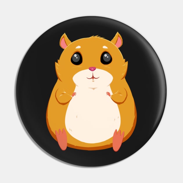 Hamster  No.5 Pale Pink Pin by longford