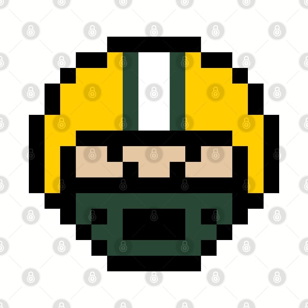 8-Bit Helmet - Green Bay by The Pixel League