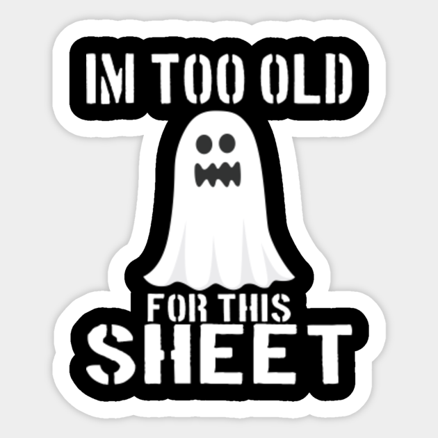 Bedsheet Ghost Father Halloween Costume Father Halloween Costume Sticker Teepublic Au