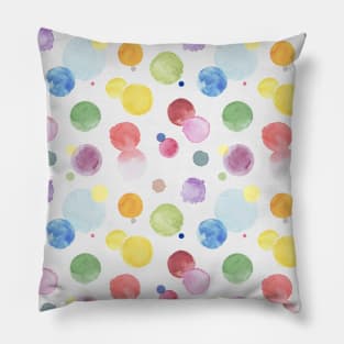 Watercolor Dots Pillow