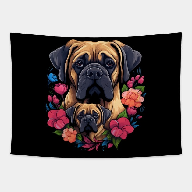 English Mastiff Mothers Day Tapestry by JH Mart