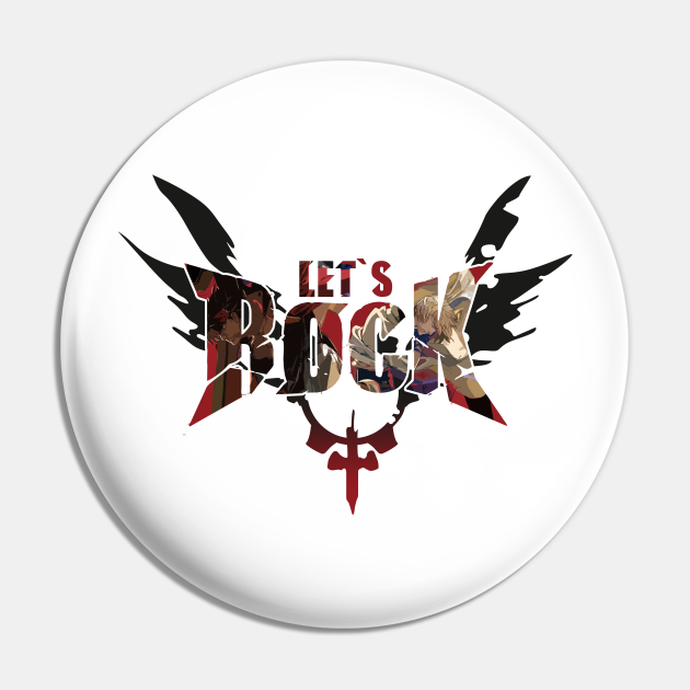 Let S Rock Guilty Gear Strive Pin Teepublic