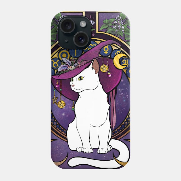 Catnip Witch Phone Case by Holly_Pierson_Art