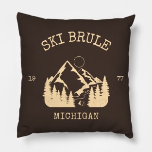 SKI BRULE MICHIGAN Pillow