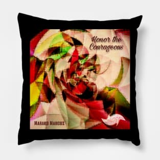 Honor the Courageous Album Cover Art Minimalist Square Designs Marako + Marcus The Anjo Project Band Pillow