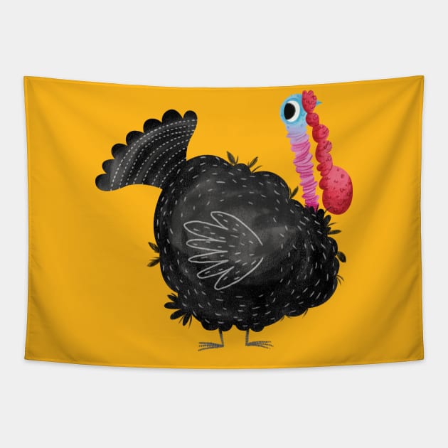 Thanksgiving Turkey Tapestry by Geeksarecool