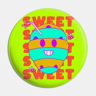 Sweet Honey, Kawaii Bee Hive Pin