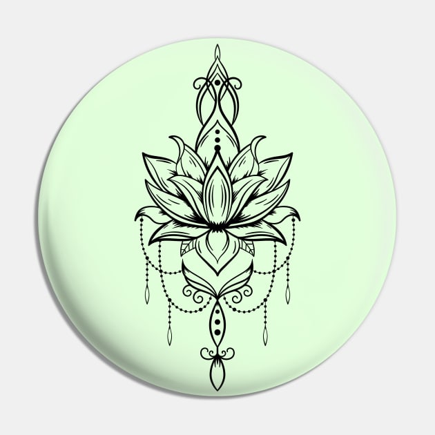 Ornamental Art Pin by Design Anbay